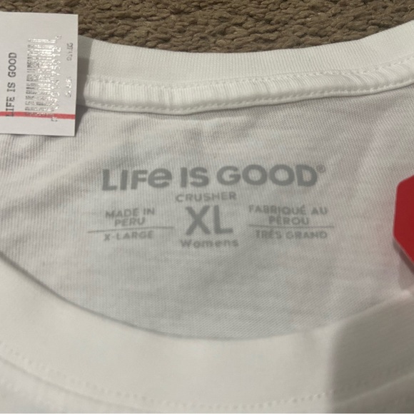 Life is Good The Grinch Cindy Lou White Crusher Tee L/S Crew Neck Women’s Sz XL - Picture 7 of 10